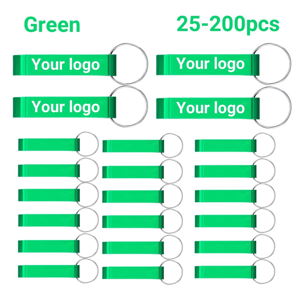 25-200Pcs Bottle Opener Keychains Wedding Thank You Gifts for Guest Portable Mental Wine Beer Openers for Party Birthday Favors