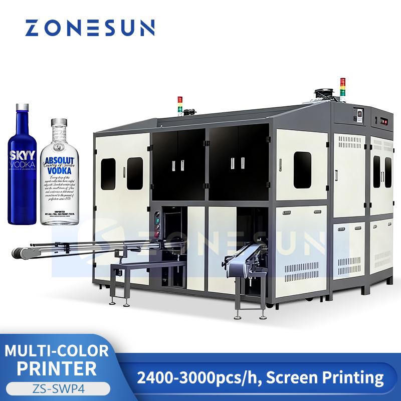 Zonesun ZS-SWP4 Multi-Color Bottle Screen Printing and Hot Stamping Machine