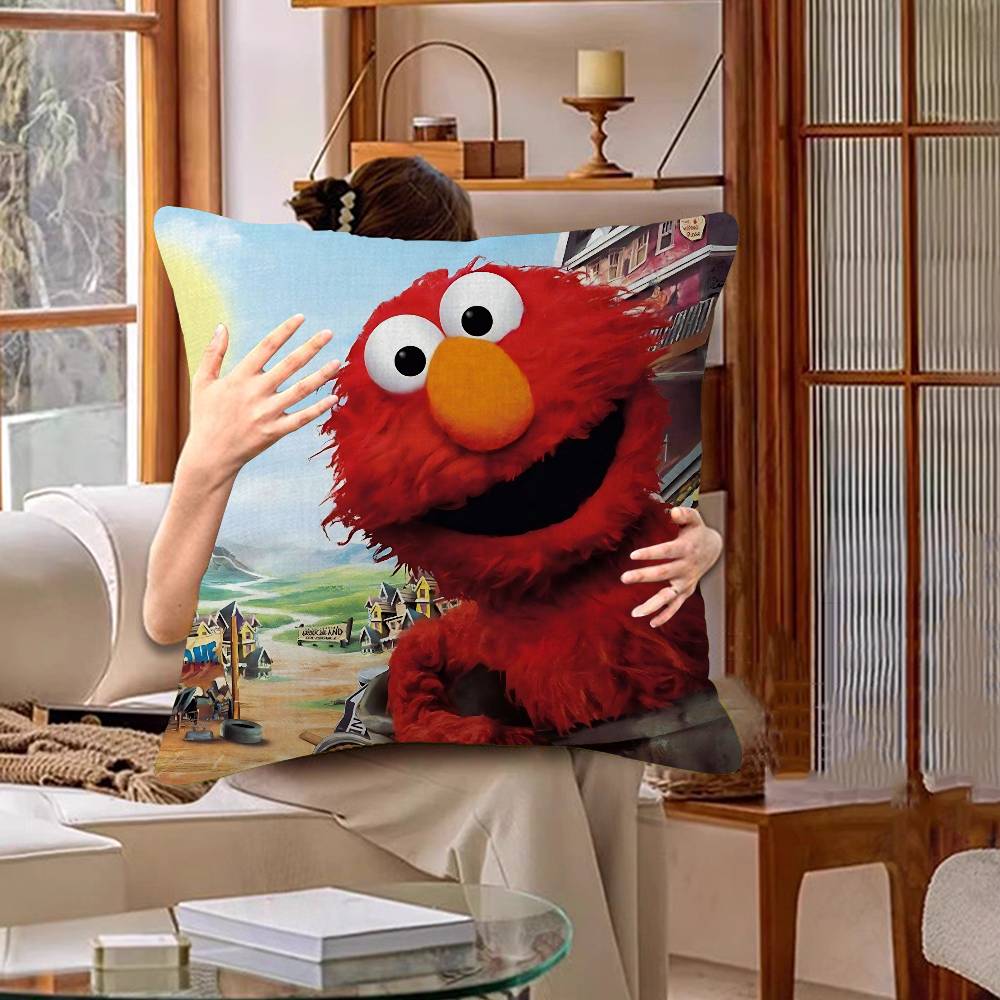 

TV S-Sesame S-Street Personalized Pillow Dust Cover Bedroom Kids Party Decoration Pillowcase Birthday Children Gift 45cmx45cm