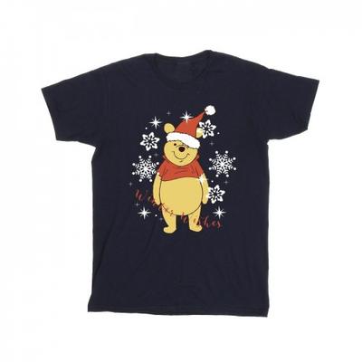 Camiseta masculina Winnie The Pooh Winter Wishes