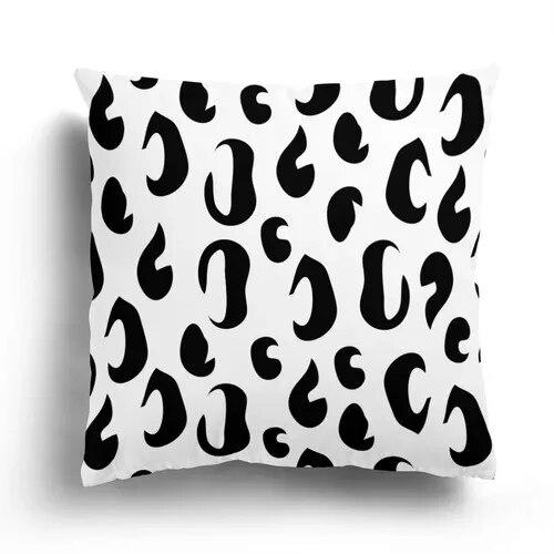 Nordic black and white simple geometric print pillow case home decoration bedroom room living room sofa cushion cover 45x45cm