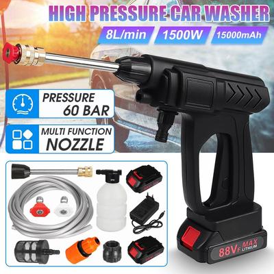 Draadloze Hogedrukreiniger Spray Waterpistool 15000mAh Auto Wassen Druk Watermondstuk Reinigingsmachine voor Makita 18V Batterij