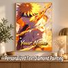 Naruto Uzumaki Custom Name Diamond Painting Personalized 5D Full Drill DIY Diamond Art Home Decor