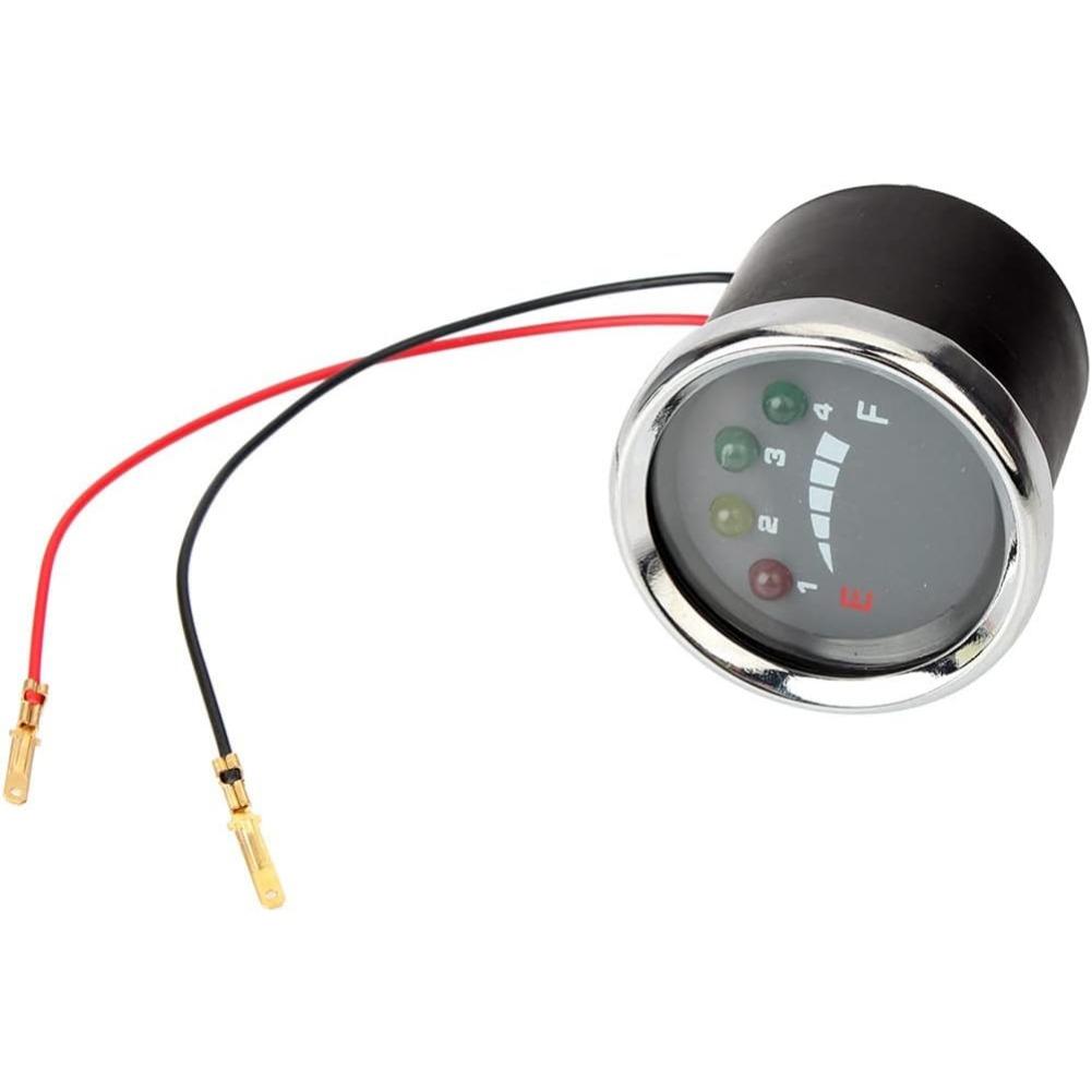 12 V/24 V/36 V/48 V Motorrad Auto Digitalanzeige Voltmeter Spannungsanzeige Messgerät Runder Lademonitor Controller Tester für Batteriekapazitätsmonitor