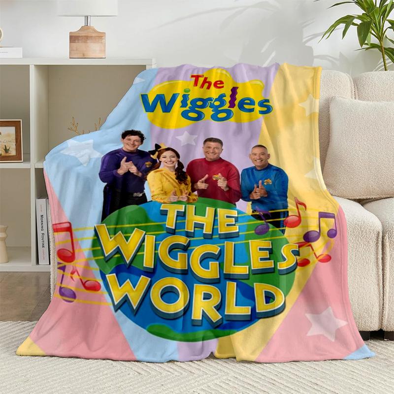 1PC Wiggle And Learn Show Flannel Blanket Gift, Suitable for Both Men And Women, Soft Ideal for Beds And Sofa, Birthday Or Christmas Gift