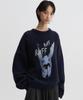 Diaeneseualumeon Puppy Jacquard Knit Navy