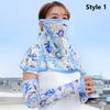 Arm Sleeve Sun Protection Mask Full Face Sun Protection Sleeves Sunshade Face Mask  Driving Cycling