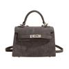 2026 Spring New Hand Carry Kelly Bag Women's Retro Shoulder Messenger Bag Fashion Small Square Bag