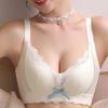Anti-Durchhang-BH, Spitzenpolsterung, ohne Stahlring, verstellbare Unterwäsche, kleine Brüste, geraffter BH zum Sammeln von Vice-Brüsten