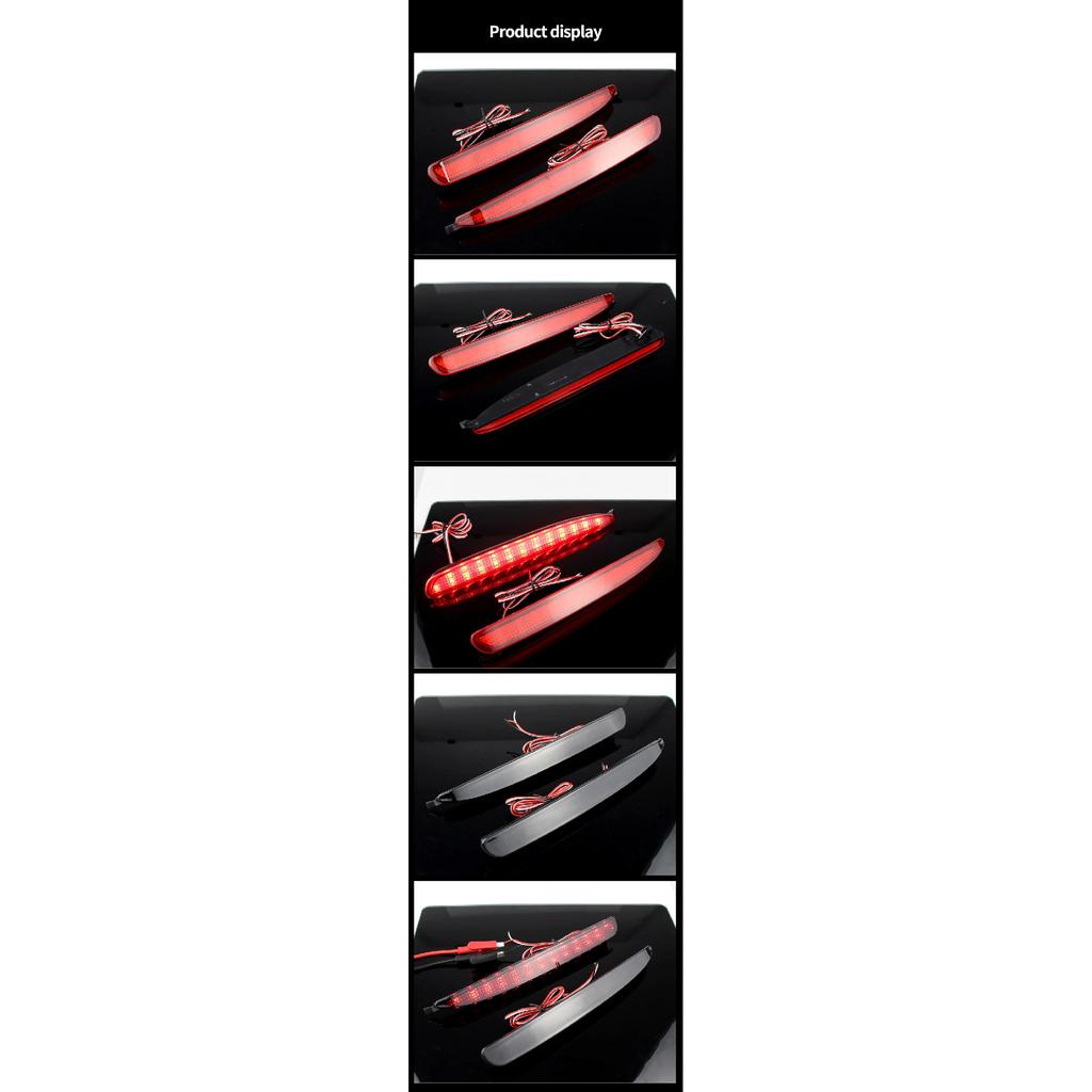 2PCS LED Rear Bumper Reflector Brake Lights Canbus For Mazda 6 2003-2008 Red/Smoked Lens Tail Stop Warning Lamps Car Accessories