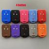 Silicone Car Key Case Cover For Chevrolet Colorado Silverado 1500 2500Hd 3500Hd Gmc Yukon Sierra Canyon Remote Key Protecor