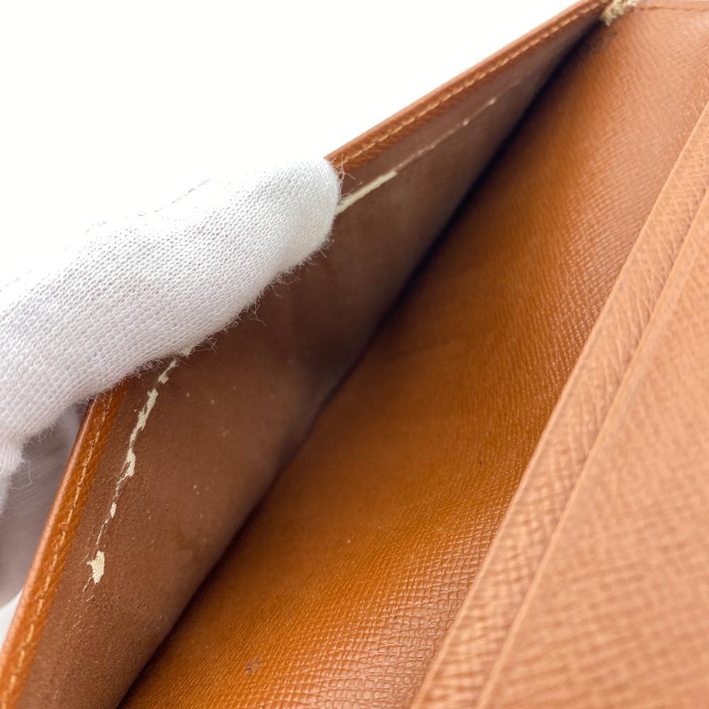 Louis Vuitton M61823 Monogramm-Leder Porte Valeurs Kartenfach Geldscheinfach Braunes Leder Unisex Gebraucht