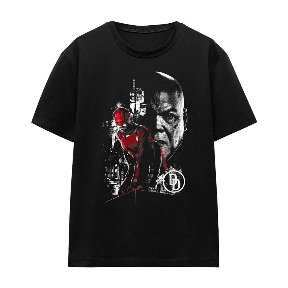 Daredevil Womens/Ladies Born Again Kingpin Faces T-Shirt