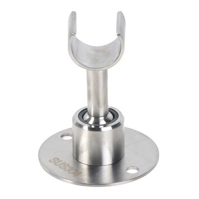 Stainless Steel Bathroom Easy Install Shower Head Holder Hotel With Screws Durable Heavy Duty Wall Mounted Home Adjustable Angle