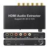 Extractor audio z hdmi z obsługą 4k 3d 5.1 kanałów ekstraktor cinch