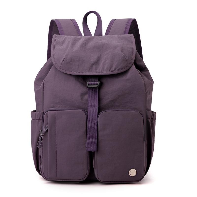 Waterproof Nylon Lightweight Large Capacity Multi-Pocket Backpack Women's Outdoor Travel Backpack