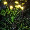 LED Solar Jellyfish Mushroom Lamp Used for Outdoor Courtyard Landscape Decoration Lighting Suitable for Lawns Garden Terraces