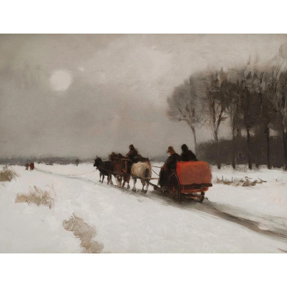 Minimal Landscape Vintage Winter Posters Tree Sketch Farmhouse Modern Prints Canvas Painting Wall Picture Home Living Room Decor