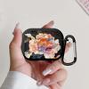 Case For Airpods Pro3 Pro2 2 4 3 1 Pro Earphone Cases Cover Blue Peony Flower