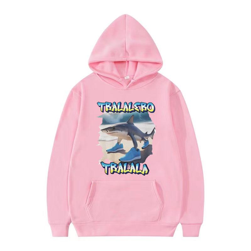 Tralalero Tralala Funny Shark Meme Hoodie Tops Men Women's Fashion Hip Hop Oversized Hoodies Male Casual Long Sleeve Sweatshirts