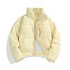 Retro Kurze Baumwollkleidung Herren Winter Stehkragen Jacke Trendige Marke Fortgeschrittener Sinn Clnf Verdickte Brotkleidung Damen