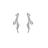 Delicate Diamond-Encrusted Long Earrings Jewelry, Light Luxury Super Shining Star Earrings 925 High-End Stud Earrings For Women