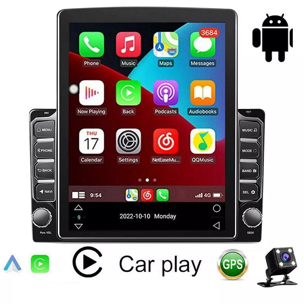 Black Discover Power Of Android Double Din Car Stereo Entertainment With 12LED Rearview Android 13