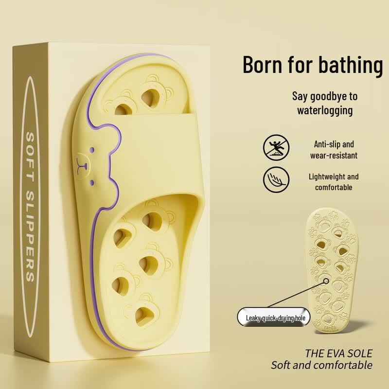 Grace Hollow-Out Non-Slip Bath & Home Slippers