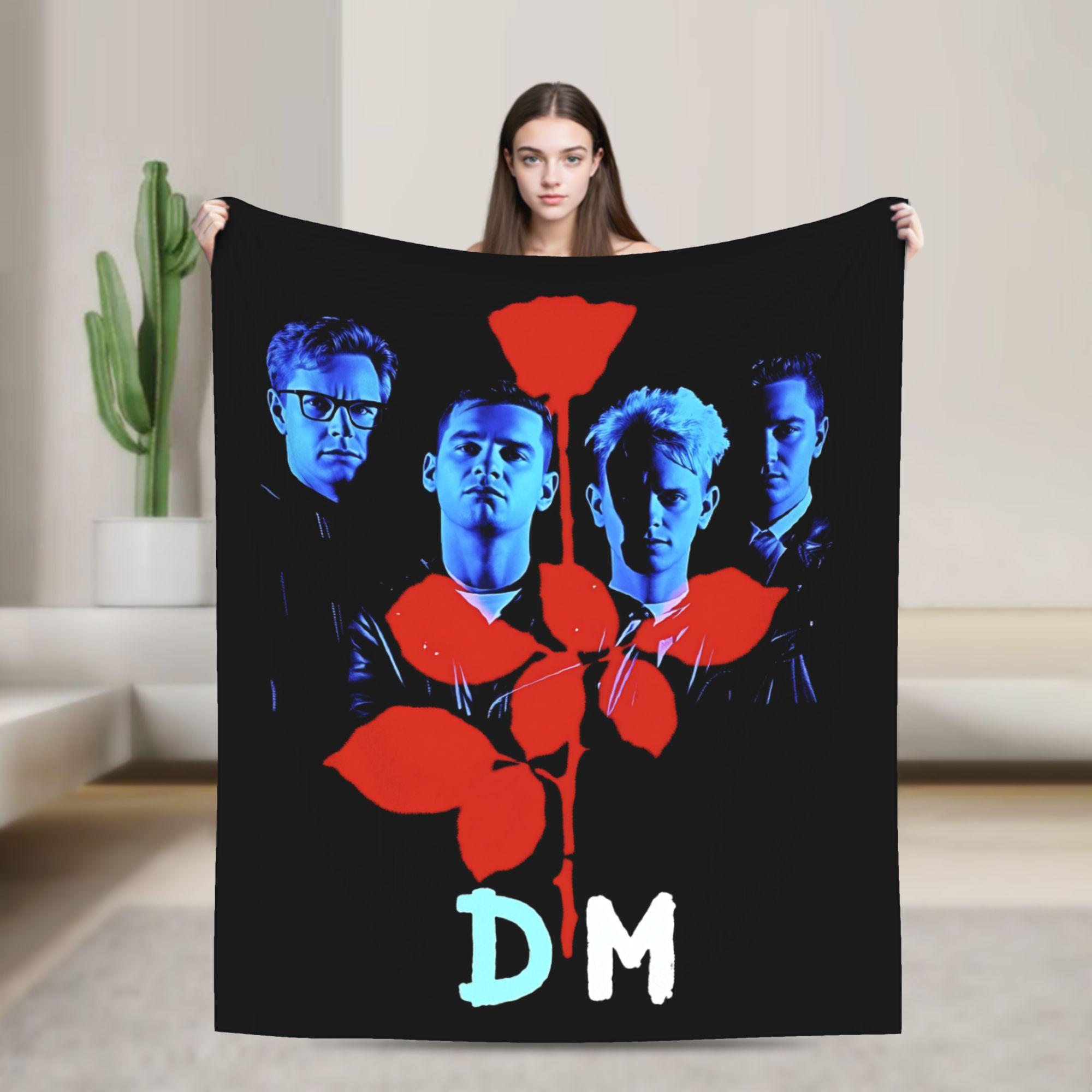 Depeches Band Mode Decke Reise Büro Flanell Bettwäsche Überwürfe Für Draußen Warm Benutzerdefinierte Qualität Tagesdecke Geschenk 30x40in