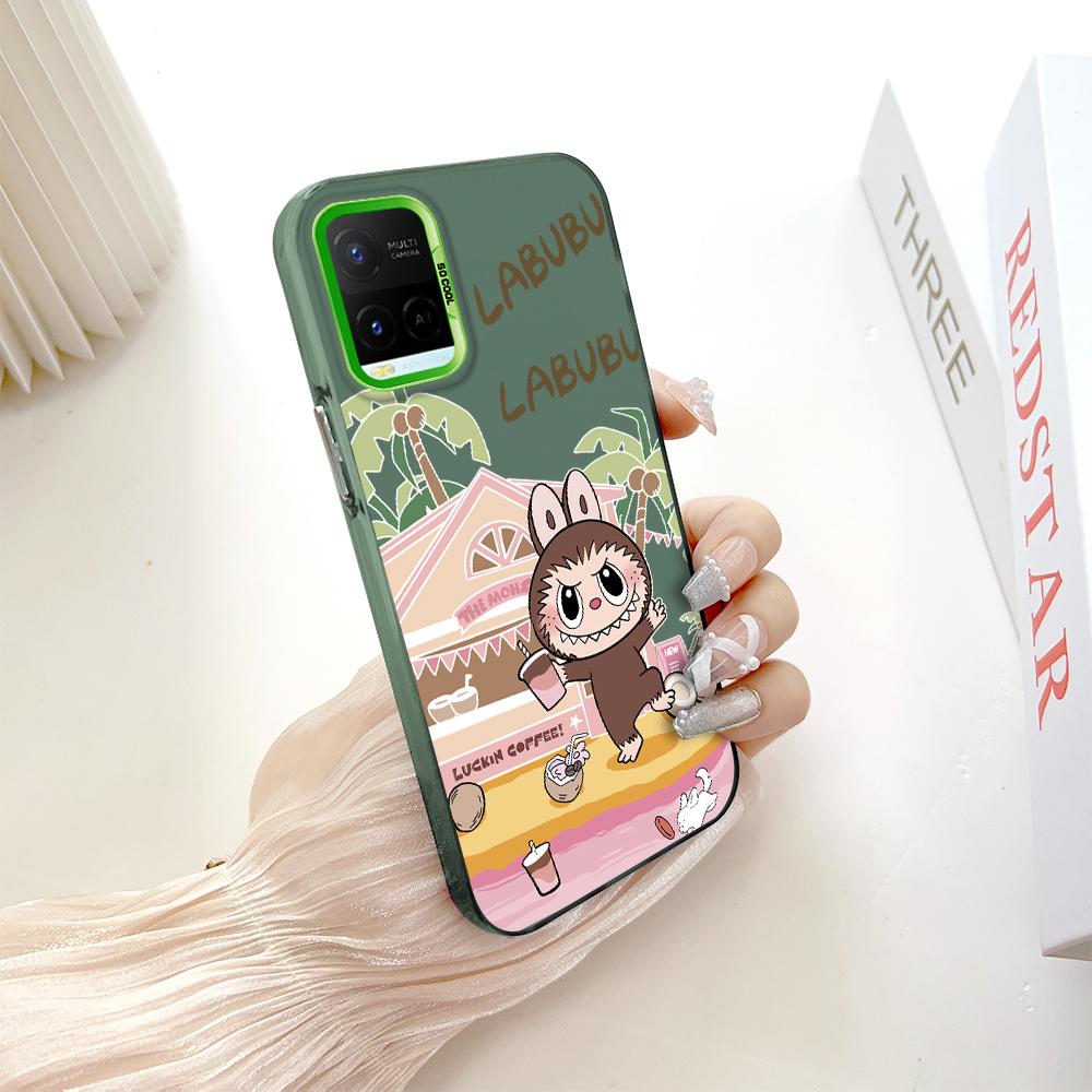 Painted Pattern Colorful Sliver Double Sided Hard Shell Shockproof Anti-fall Phone Casing for Vivo