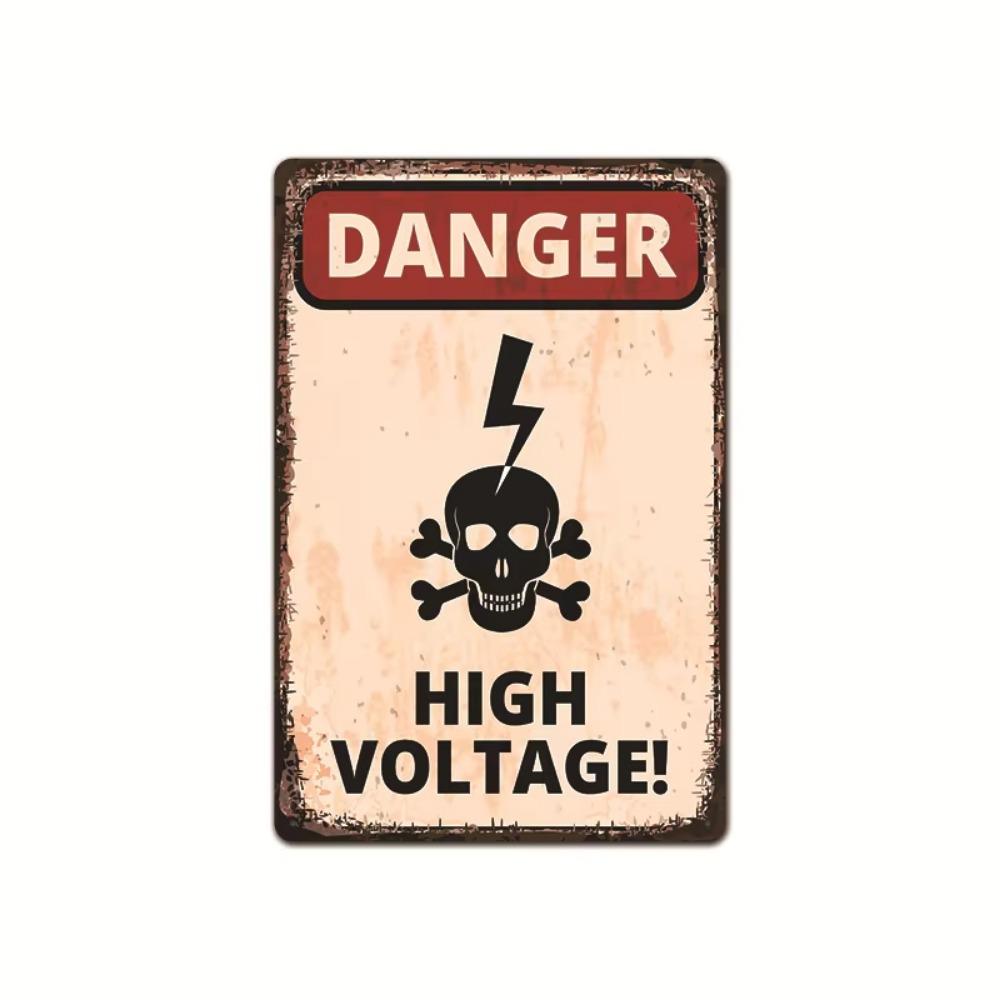 

Знак предупреждения об общественной опасности Жестяное искусство: Садовая предупреждающая табличка Декоративная роспись 20x30cm небесно-голубой