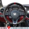 LUBTW1 Hand-Stitched genuine leather suede car Steering Wheel Cover For Alfa Romeo Stelvio Giulia 2020-2022 car Interior accessories