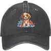 Beagle Puppy In Xmas Lights Hat for Men Baseball Hats with Design Hat