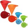Food-Grade Silicone Foldable Kitchen Funnel - Mini, Portable, Retractable, Multi-functional Oil Funnel