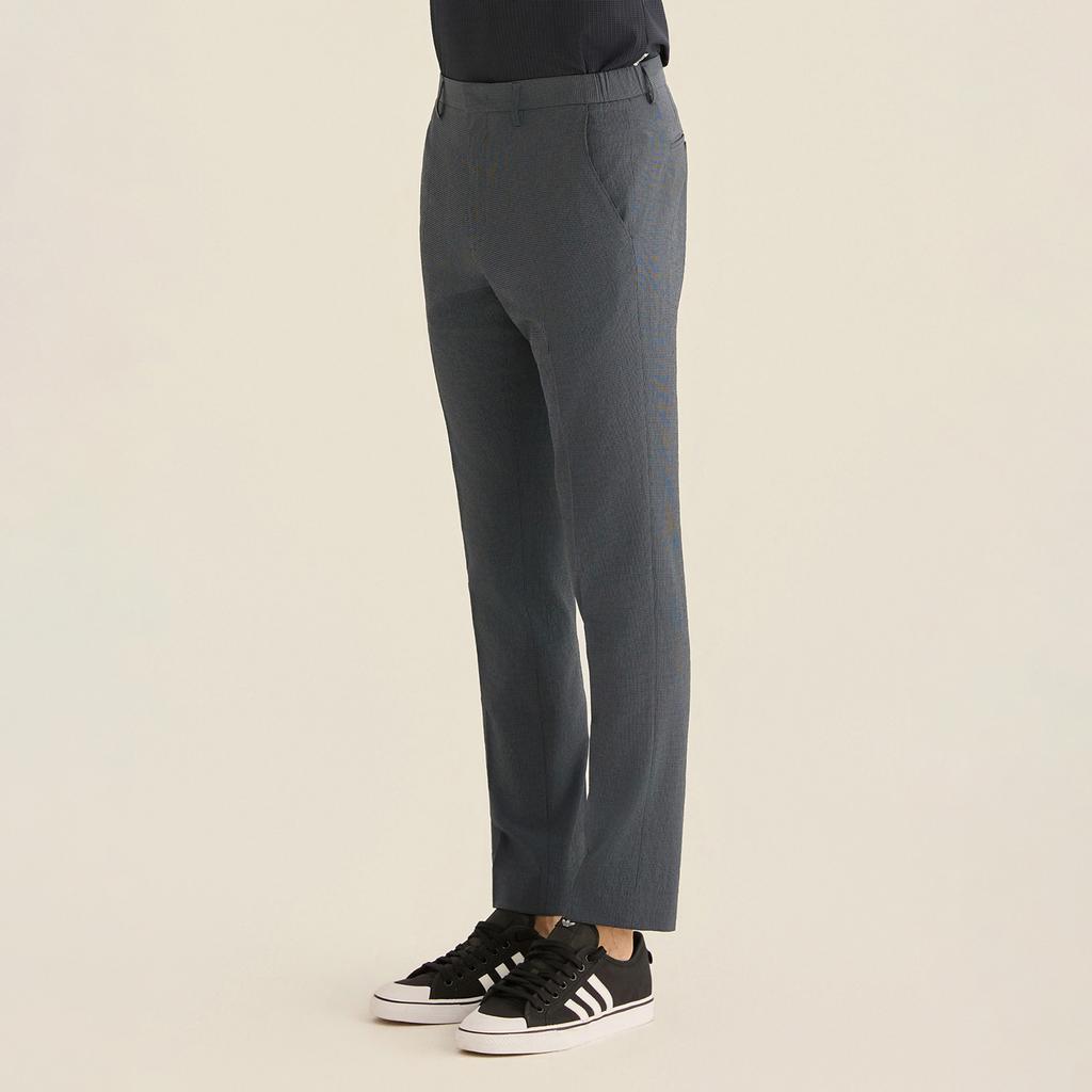 FERRAROMILANO Elastane Two-Tone Summer Slacks Charcoal (Am0Gbps20438)