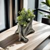 Artificial Driftwood Succulents Planter Rustics Cactus Flower Pots for Small Plant Flower Arrange Tree Stumps Sculpture
