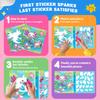 Busy Travel Toy Paint By Sticker For Kids, Screen Free Sticker Book By Number, Resuable Puzzle Sticker Paint Book For Girls Gift