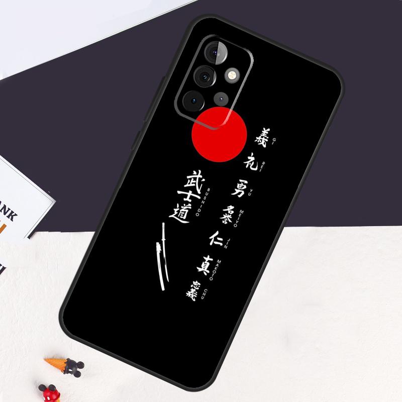 Japanese Bushido Samurai Case For Samsung Galaxy A54 A34 A14 A52S A12 A22 A32 A52 A50 A51 A71 A13 A53 A33 Cover