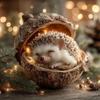 Forest Animal Acorn Flat Ornaments 1/5/6Pcs Lovely Christmas Decor for Kids Room Xmas Tree Holiday Party Indoor Decoration