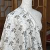 Embossed Jacquard Fabric White Beige Goldfish Design Sewing Material Cheongsam Dress Party Garment Wide 150cm Sold By Meter