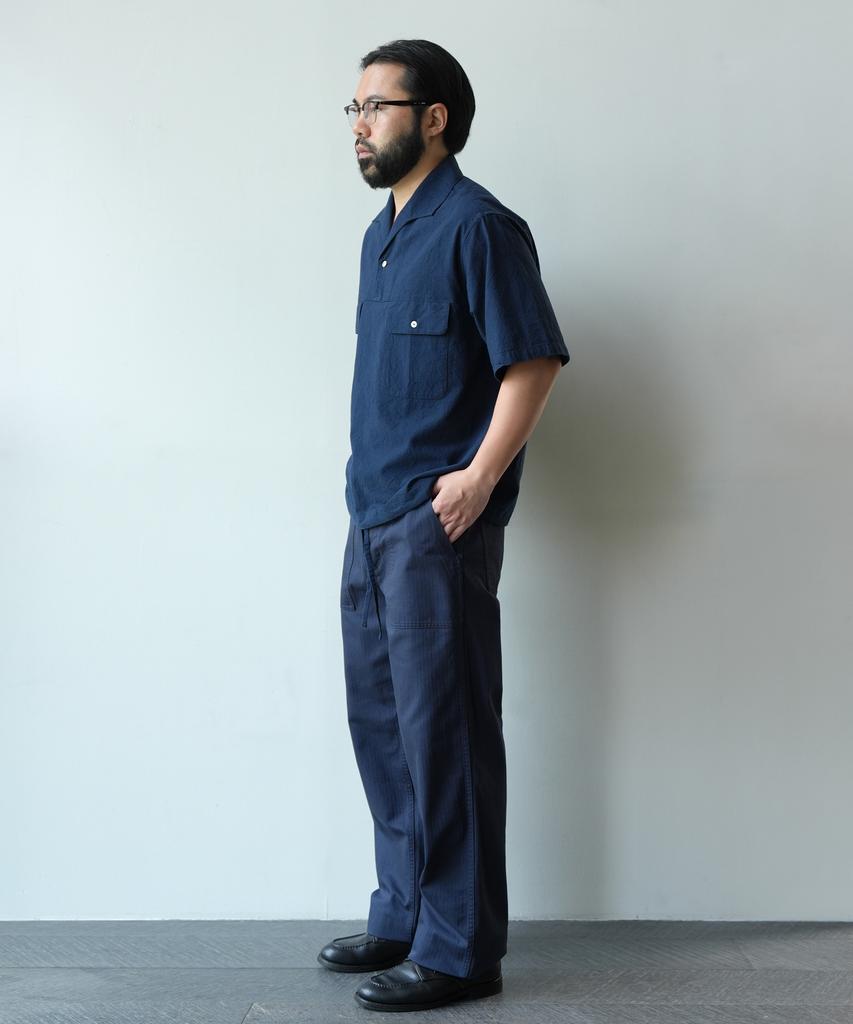 Bancheu Npg Hbt Cotton One Wash Fatigue Pants - Navy