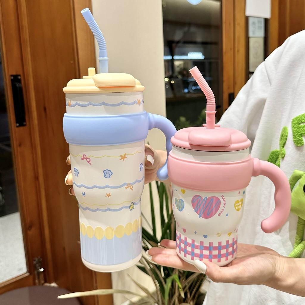 Giant Insulated Travel Mug With Handle For Office And Outdoor Use