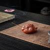 1Pcs Purple Clay Red Mud Tea Pet Bubble Fish Teaset Accessory Small Spitting Fish Table Ornament for Tea Ceremony