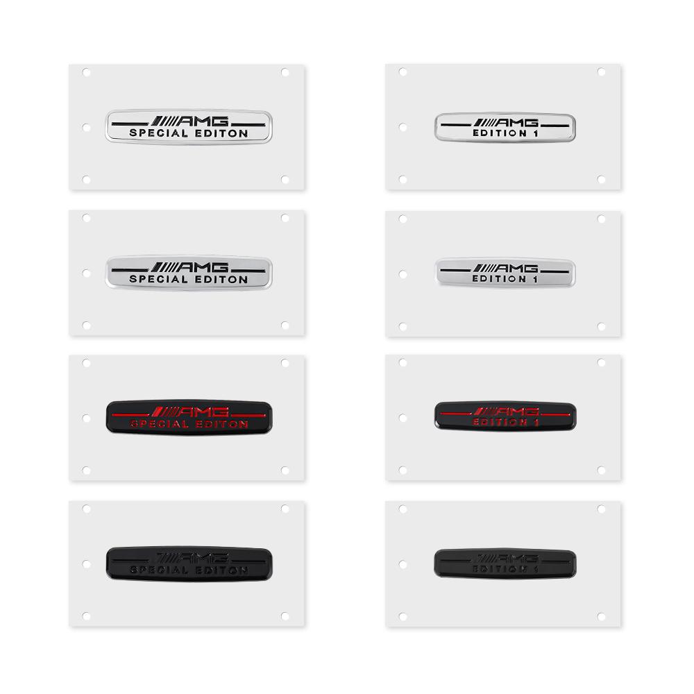 Car Trunk Aluminium Badge Emblem Fender Rear Body Sticker For Mercedes Benz A B C E Class AMG W124 W169 W176 W212 W204 W205 W210