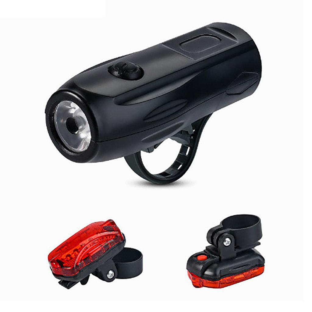 Bike Headlight with Warning Tail Light Super Bright LED Waterproof Battery Powered Safety Bike