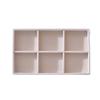 1PC Beige Flocking Jewelry Organizer Tray Detachable Divider Jewelry Box Multi Grids Storage Case for DIY Jewelry Making Display