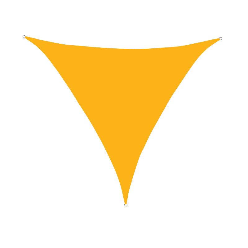 3x3x3m Wasserdichtes UV-Beständiges Dreieckiges Sonnensegel für Garten, Pool oder Innenhof