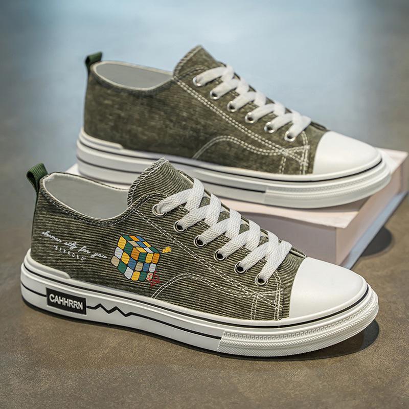

Men s shoes 2025 summer new men s personality design niche canvas shoes soft sole soft surface juvenile casual shoes 44