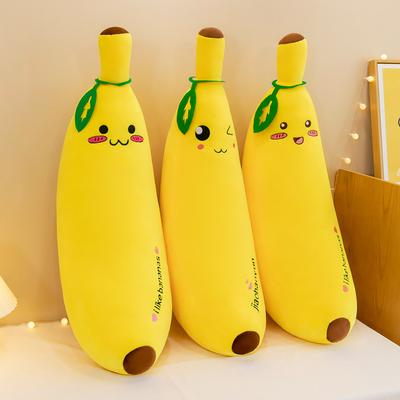 New Cute Banana Plush Toy Large Fruit Strip Throw Pillow Doll Girls Sleeping Children Doll