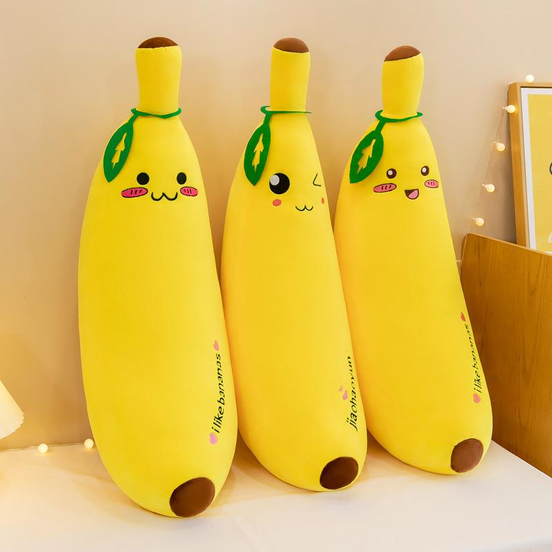 Banana Pillow Doll Plush Toy Fruit Pillow Girl Sleeping on Bed Super Soft Doll Gift